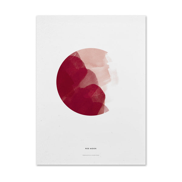 Lámina Red Moon de Paper Collective