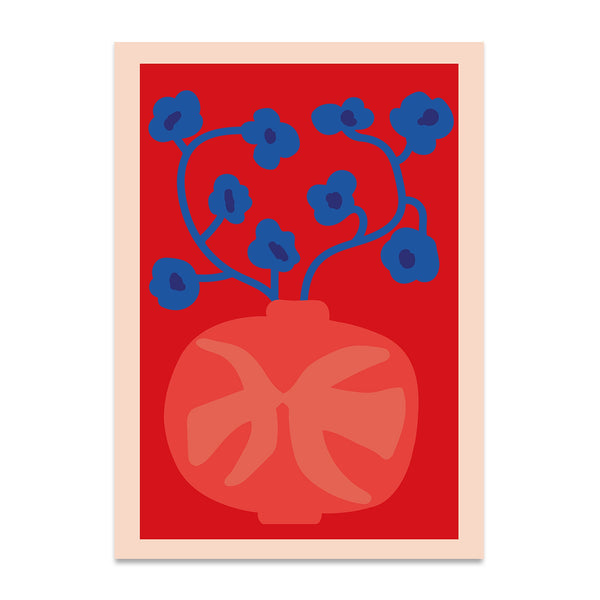 Lámina The Red Vase de Paper Collective