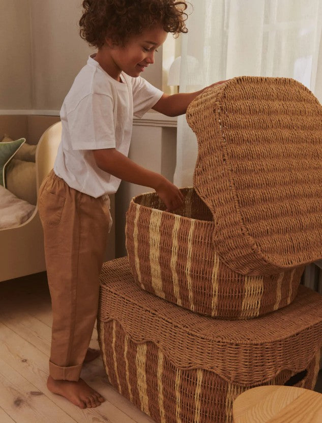 Rivan Storage Baskets - Set of 2 Natural/Off-White