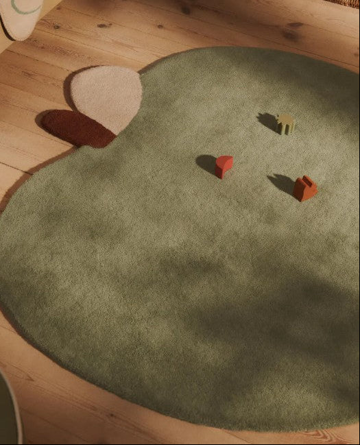 Apple Tufted Rug Tea Green