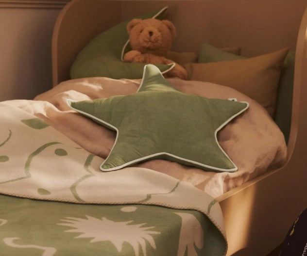 Star Cushion Tea Green