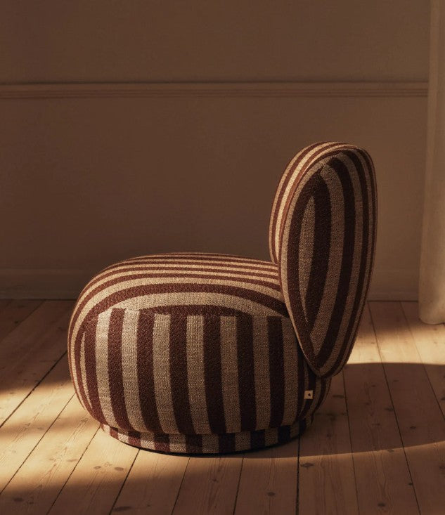 Rico Piccolo Lounge Chair - Louisiana Sand/Chocolate