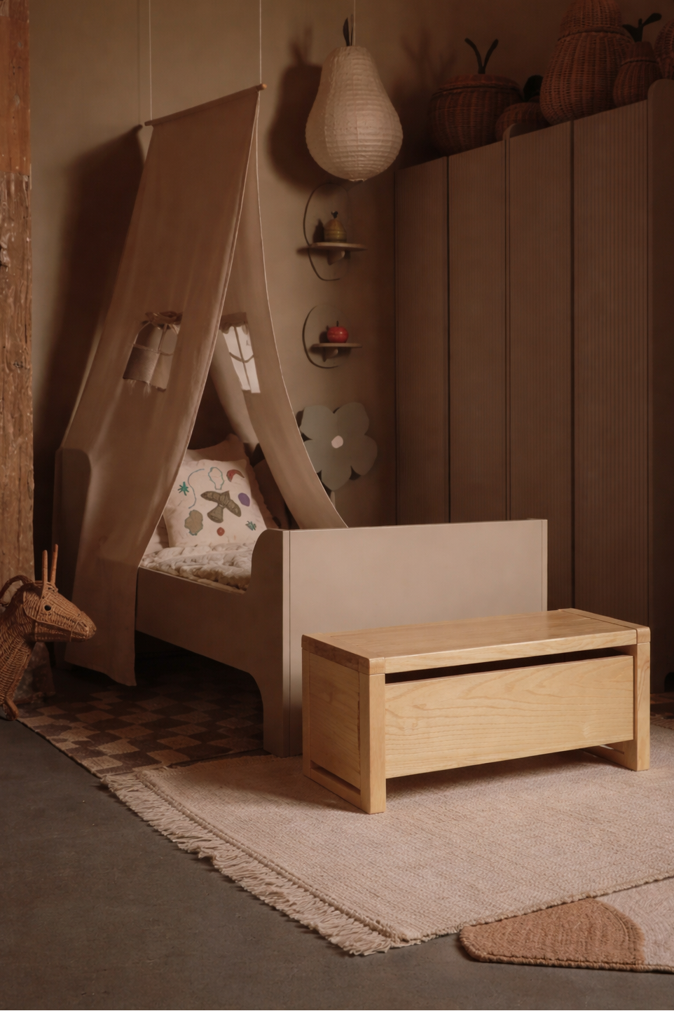 Little Architect Storage Bench Ash