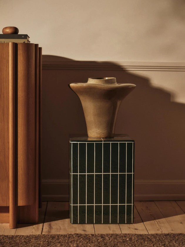 Pillar Side Table Dark Green
