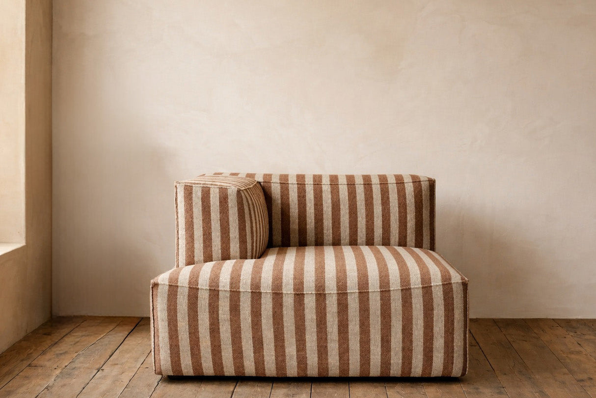 Catena Sofa Chaise Longue Left L600 - Louisiana Sand/Chocolate