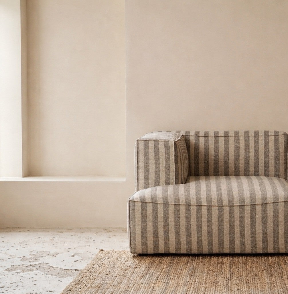 Catena Sofa Chaise Longue Left L600 - Louisiana Sand/Off-White