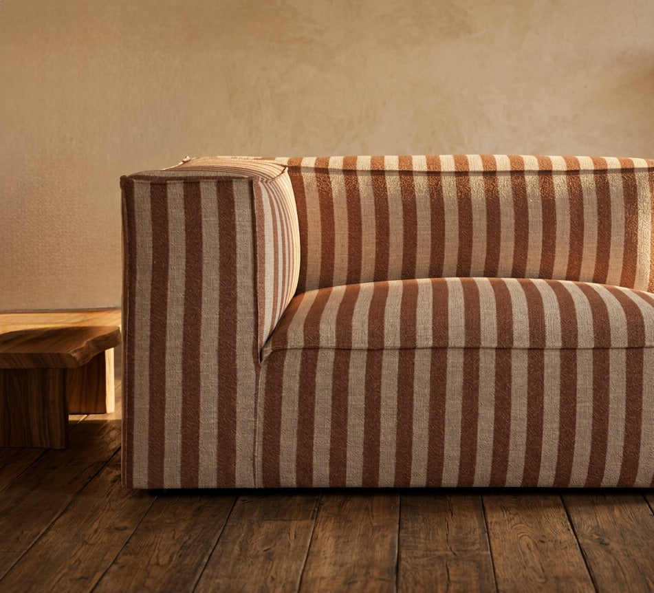 Catena Sofa Armrest Left L400 - Louisiana Sand/Chocolate