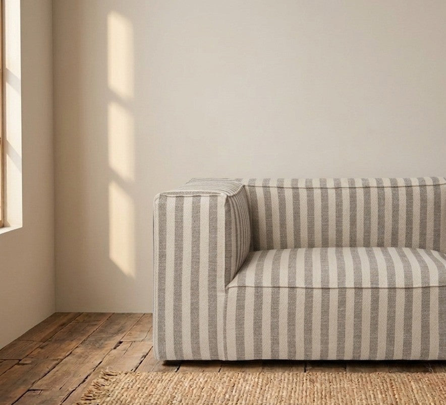 Catena Sofa Armrest Left L400 - Louisiana Sand/Off-White