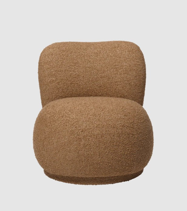 Rico Piccolo Lounge Chair - Raw Bouclé Tan