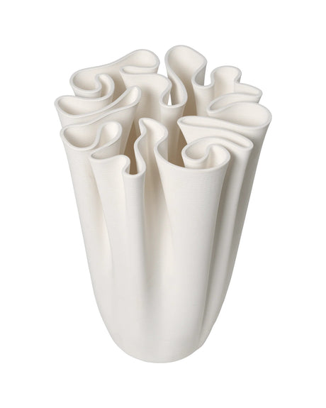 Jarrón de suelo Dedali blanco roto · Ferm Living