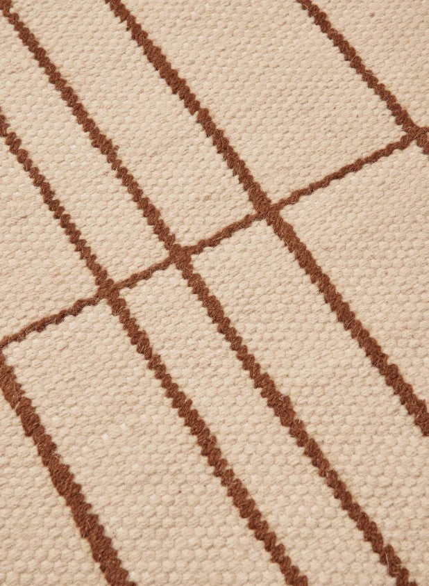 Sen Rug Parchment/Chestnut