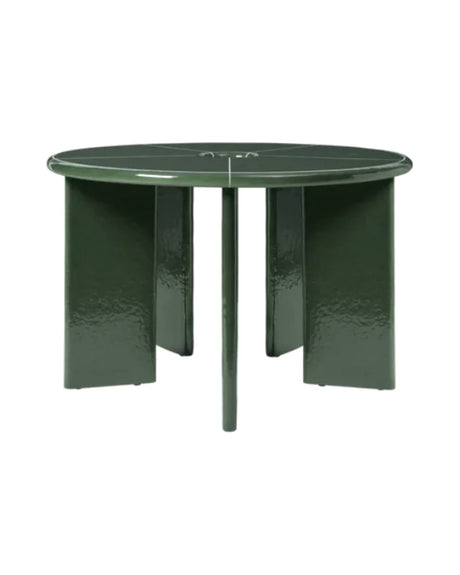 Mesa de comedor Deya verde oscuro · Ferm Living