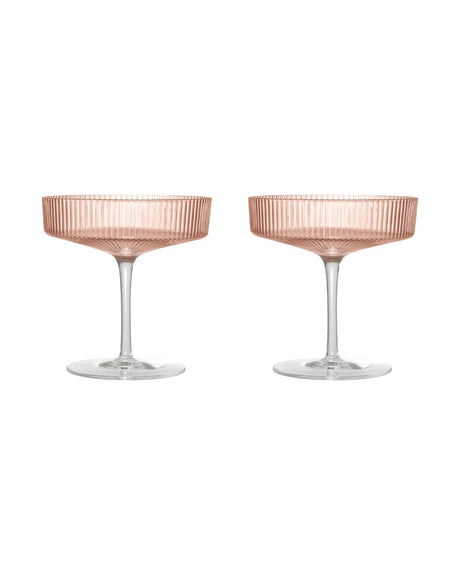 Copas de champán coupe Ripple · Ferm Living