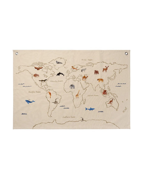 Mapa textil The World · Ferm Living
