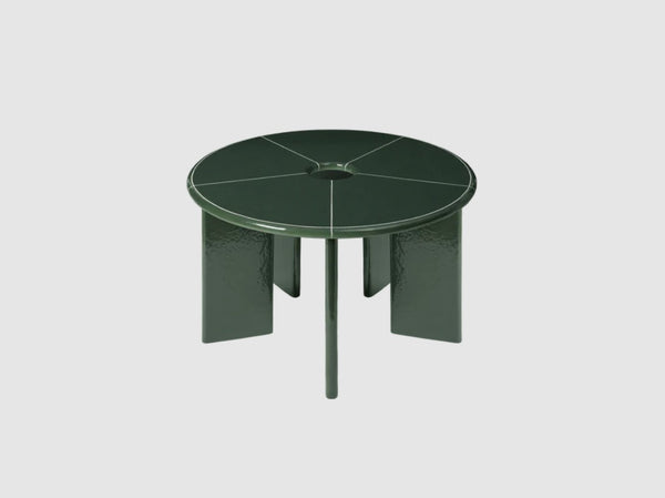 Mesa de comedor Deya verde oscuro · Ferm Living · vista 2