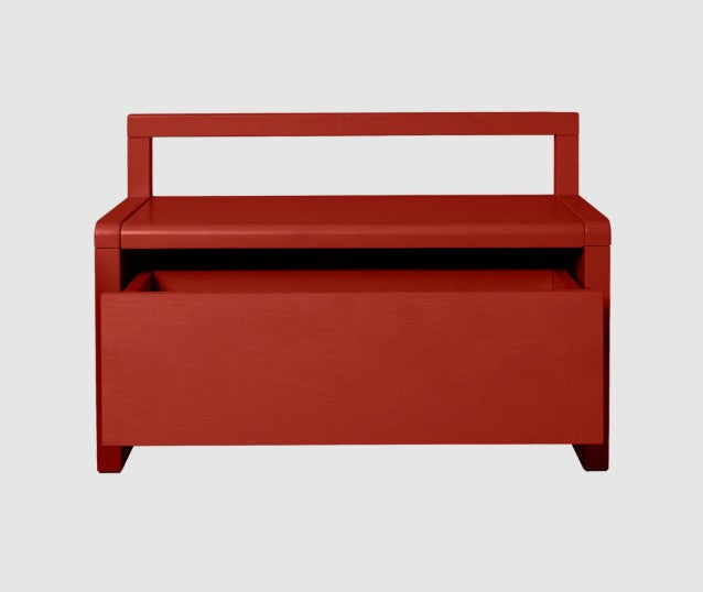 Little Architect Storage Bench Poppy Red