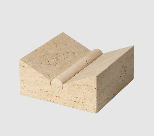 Tvara Book Stand Travertine