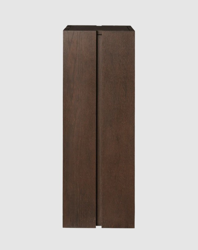 Parcel Pedestal Dark Stained Oak