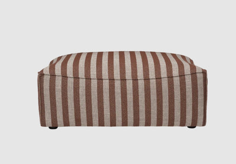 Catena Pouf Rectangular L501 - Louisiana Sand/Chocolate