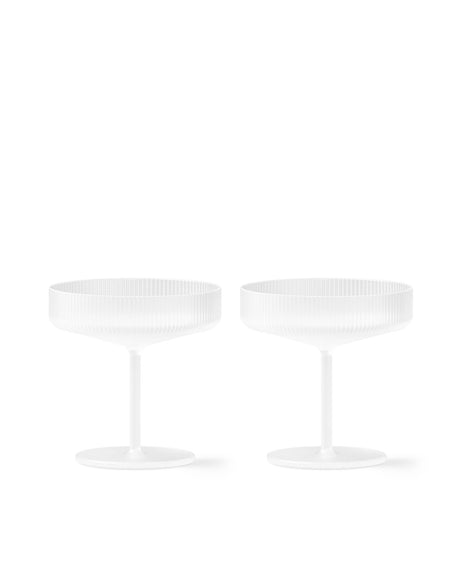 Copas de champán coupe Ripple · Ferm Living