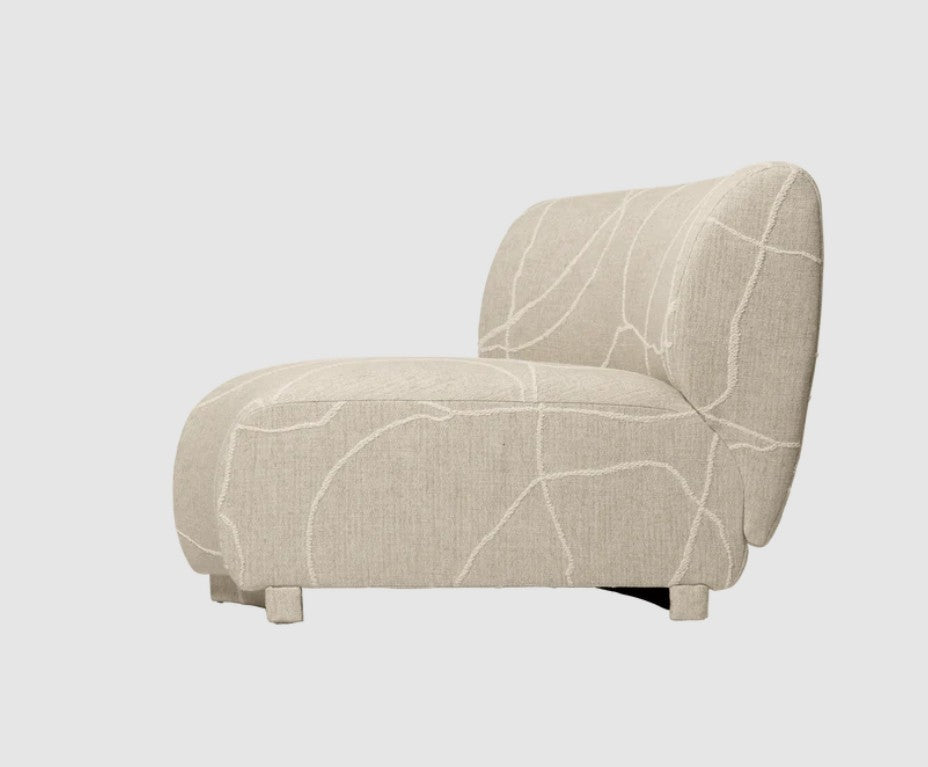 Rico Sofa Corner - Narrow - Can Lis Sand/Off-White