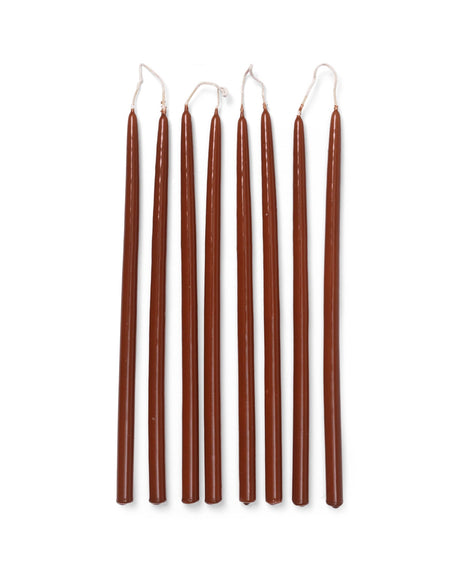 Velas Spike Slim set de 8 óxido · Ferm Living