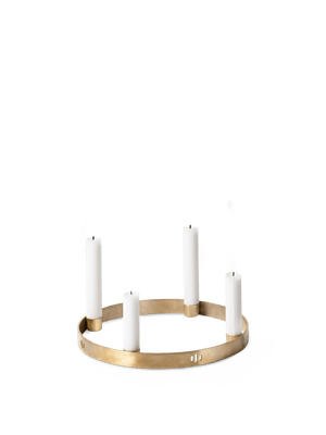 Portavelas Circle · Ferm Living · Small · Brass