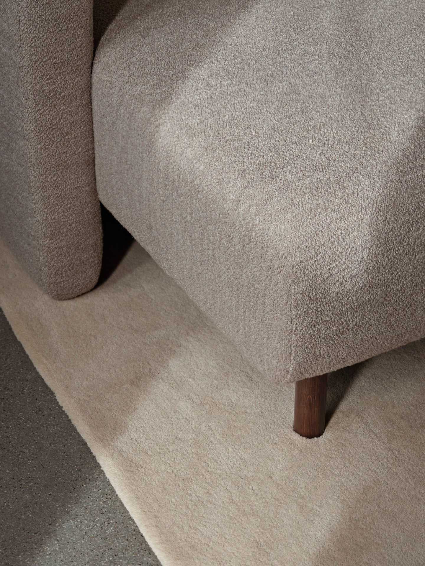 Módulo sofá Dase chaise longue izquierda Soft Bouclé · Ferm Living