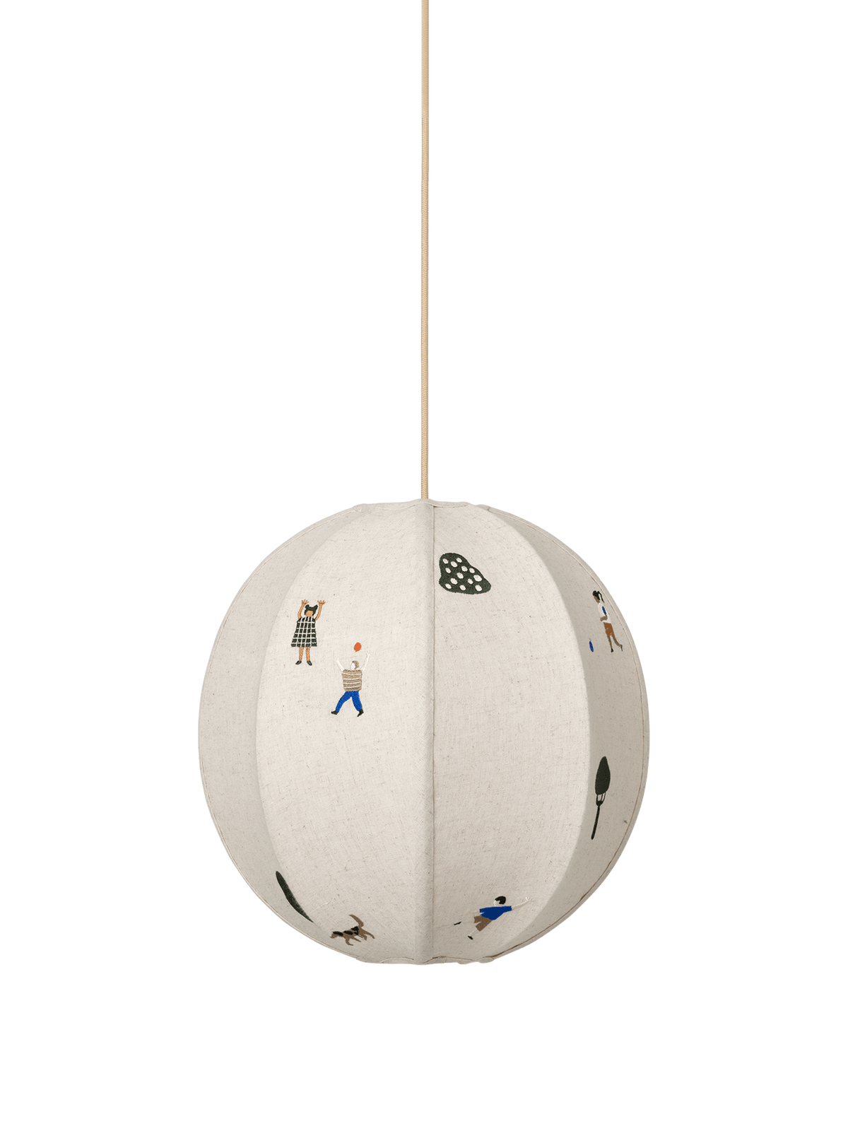 Pantalla textil bordada The Park · Ferm Living