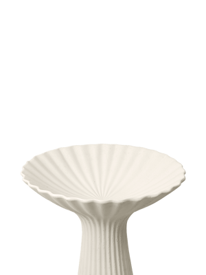 Cuenco con pedestal Fountain marfil · Ferm Living
