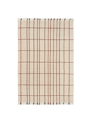 Alfombra Sen pergamino/castaño · Ferm Living