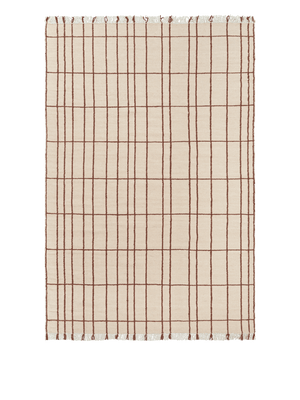 Alfombra Sen pergamino/castaño · Ferm Living