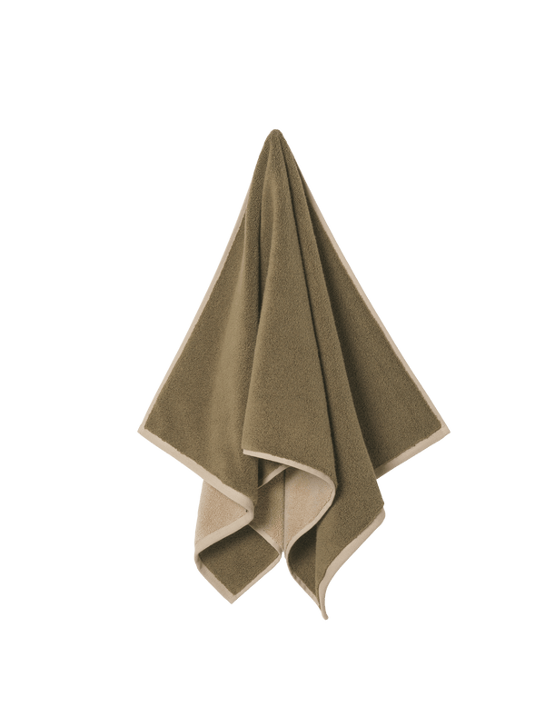 Ekko · Ferm Living · Handtuch Olive/Cashmere