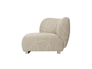 Módulo sofá Rico reposabrazos izquierdo Can Lis arena/blanco roto · Ferm Living