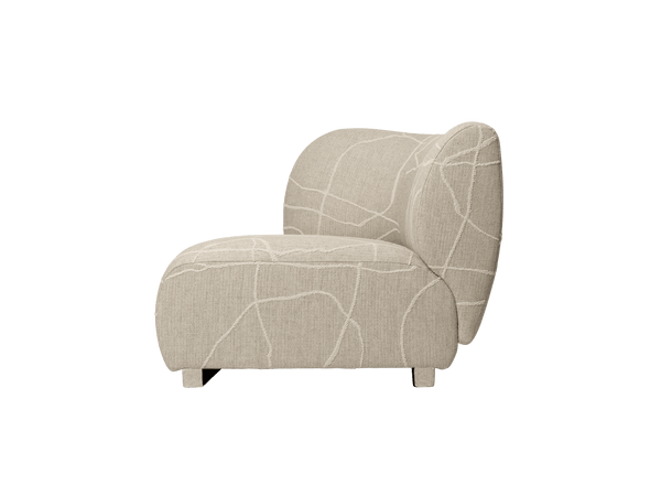 Módulo sofá Rico reposabrazos izquierdo Can Lis arena/blanco roto · Ferm Living