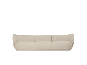 Módulo sofá Rico reposabrazos izquierdo Can Lis arena/blanco roto · Ferm Living