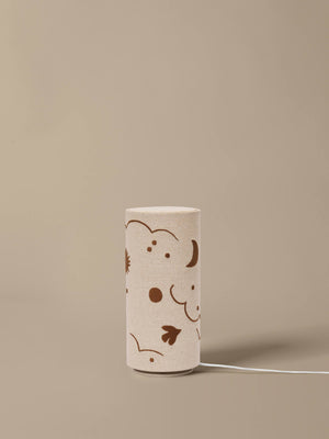 Lámpara de mesa Skye natural/bronce · Ferm Living