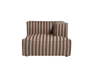 Módulo sofá Catena chaise longue derecha L601 Louisiana arena/chocolate · Ferm Living
