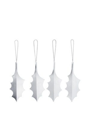 Adornos Holly Leaf · Ferm Living · Silver