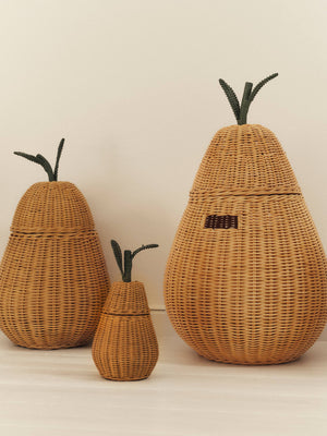 Cesta trenzada Pear S natural · Ferm Living