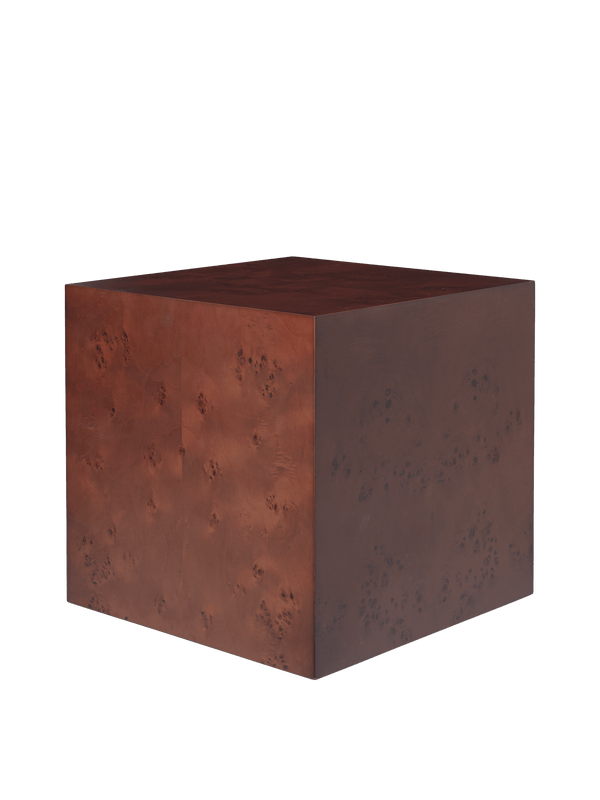 Mesa auxiliar cubo Burl de Ferm Living