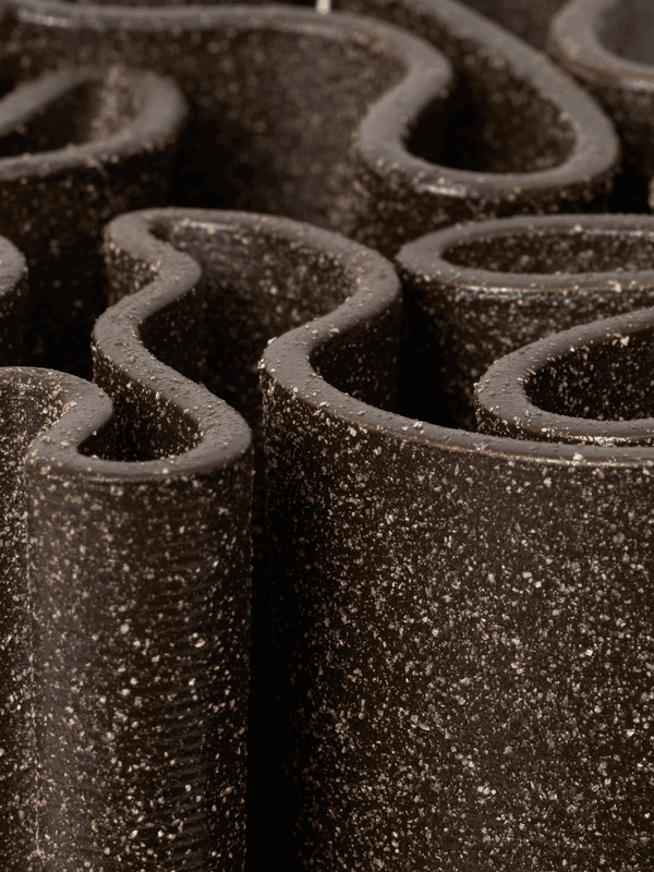 Vase Dedali · Ferm Living Dark Brown · H11