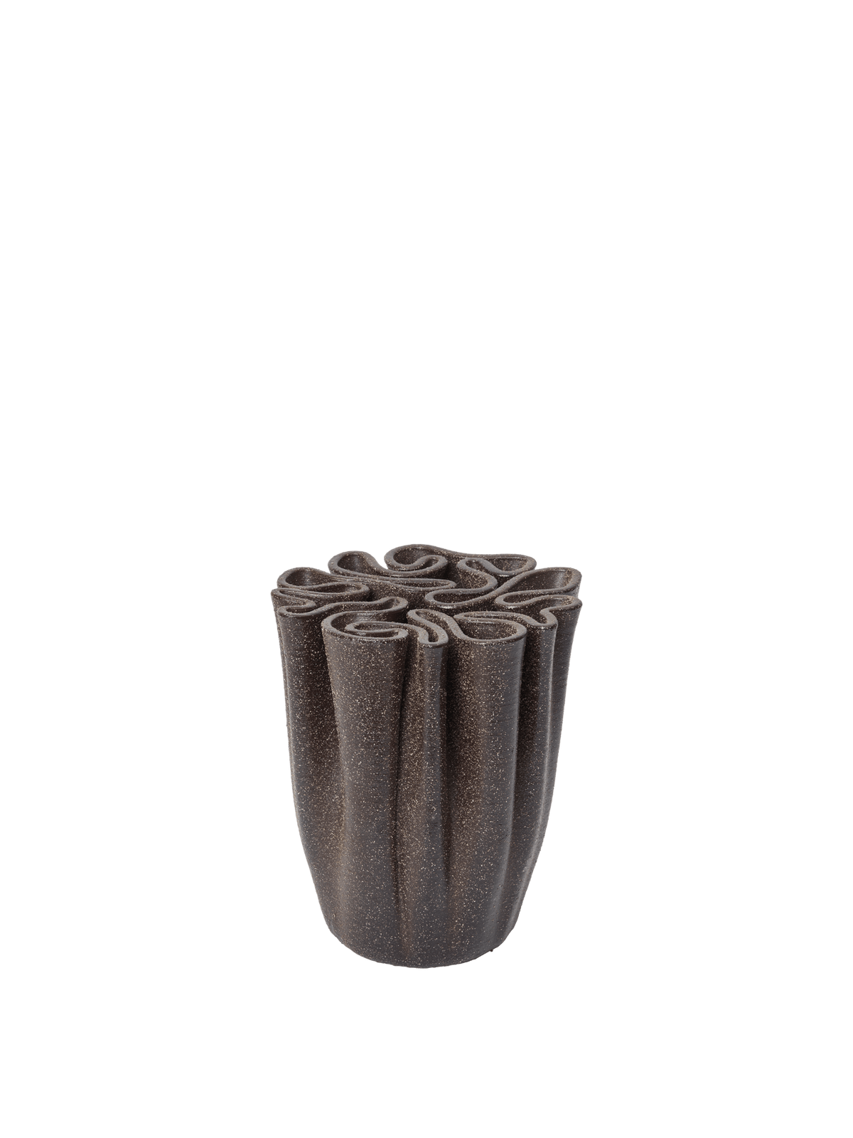 Vase Dedali · Ferm Living Dark Brown · H18