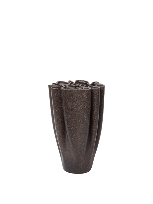 Vase Dedali · Ferm Living Dark Brown · H25
