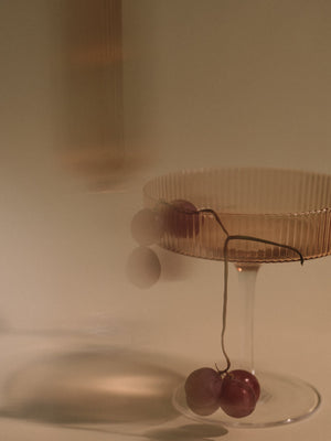 Copas de champán coupe Ripple de Ferm Living