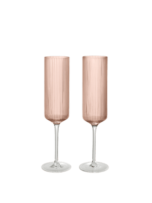 Copas de champán Ripple de Ferm Living