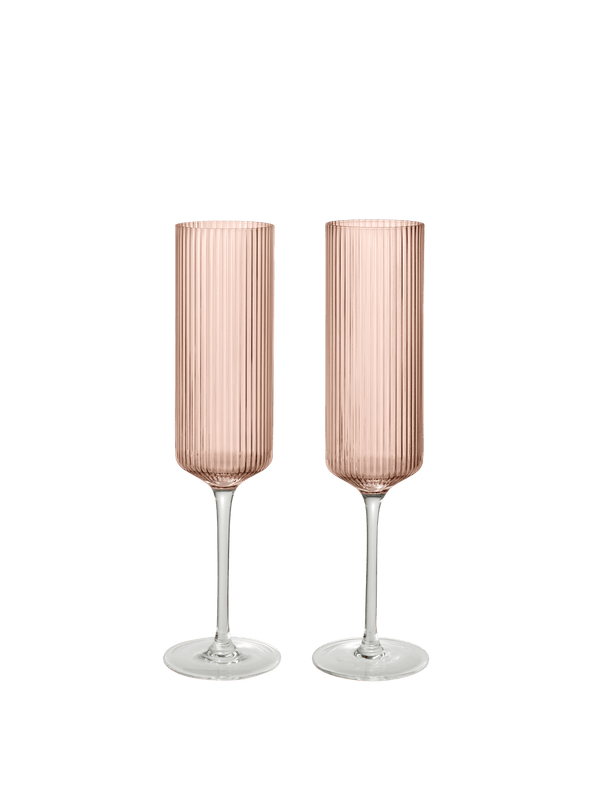 Copas de champán Ripple de Ferm Living