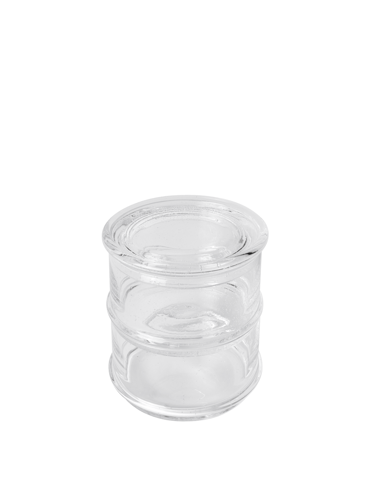 Stackable containers Boya set of 2 · Ferm Living Clear with Bubbles