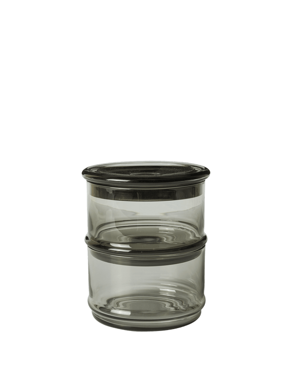 Stackable containers Boya set of 2 · Ferm Living Smoked Grey