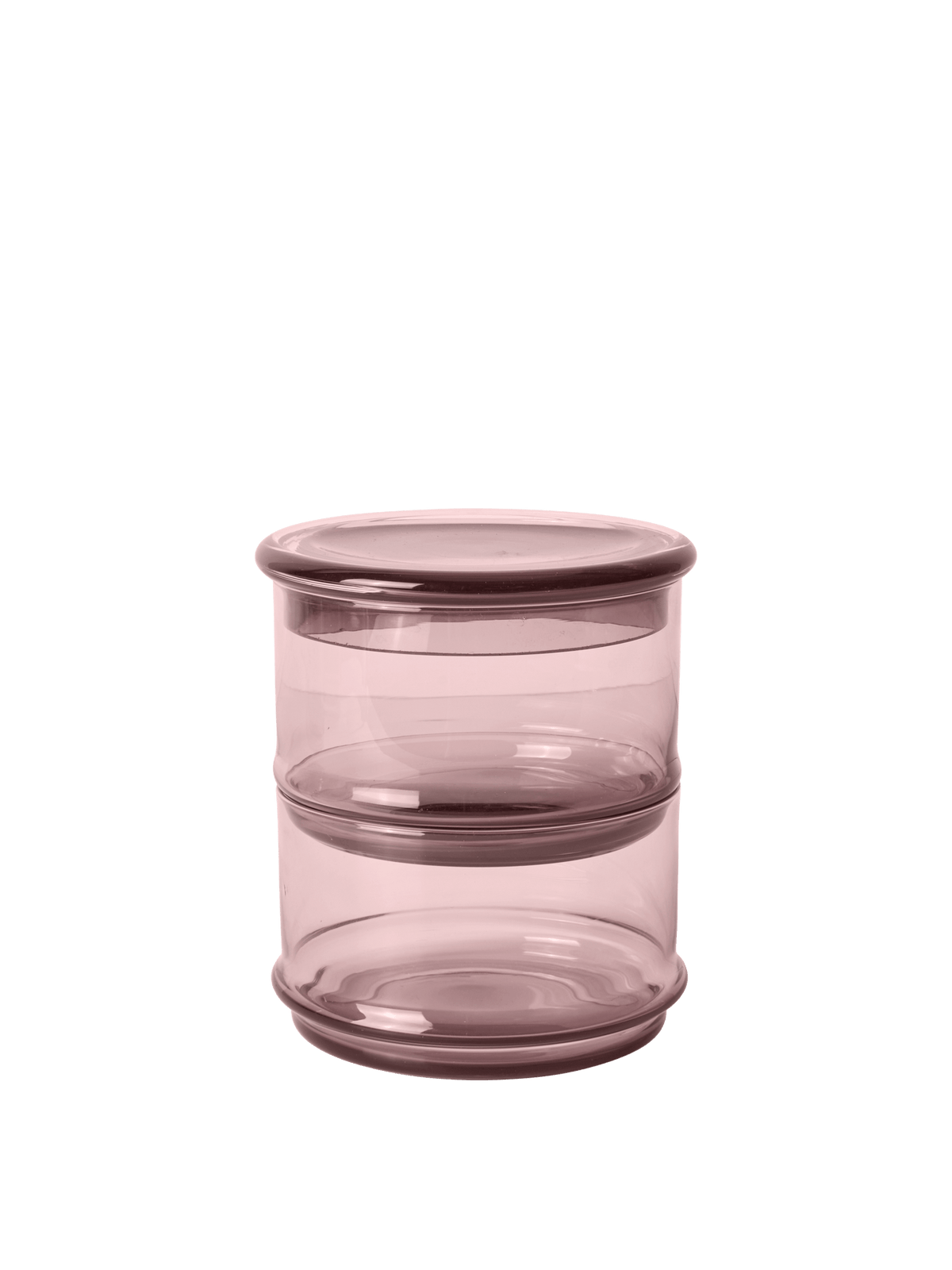 Stackable containers Boya set of 2 · Ferm Living Mauve
